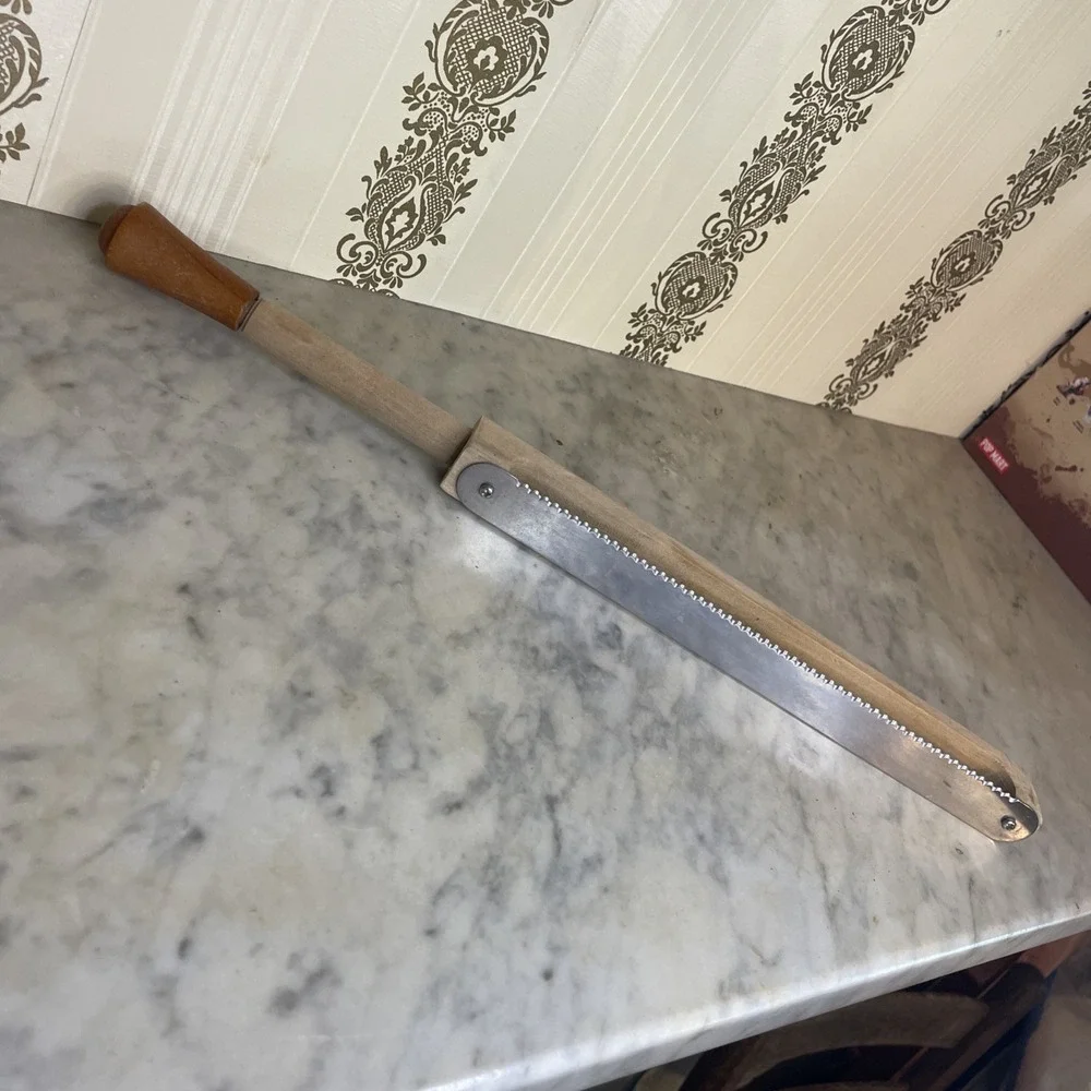 Vintage Fiddle Bow Bread‎ Slicing Knife 15